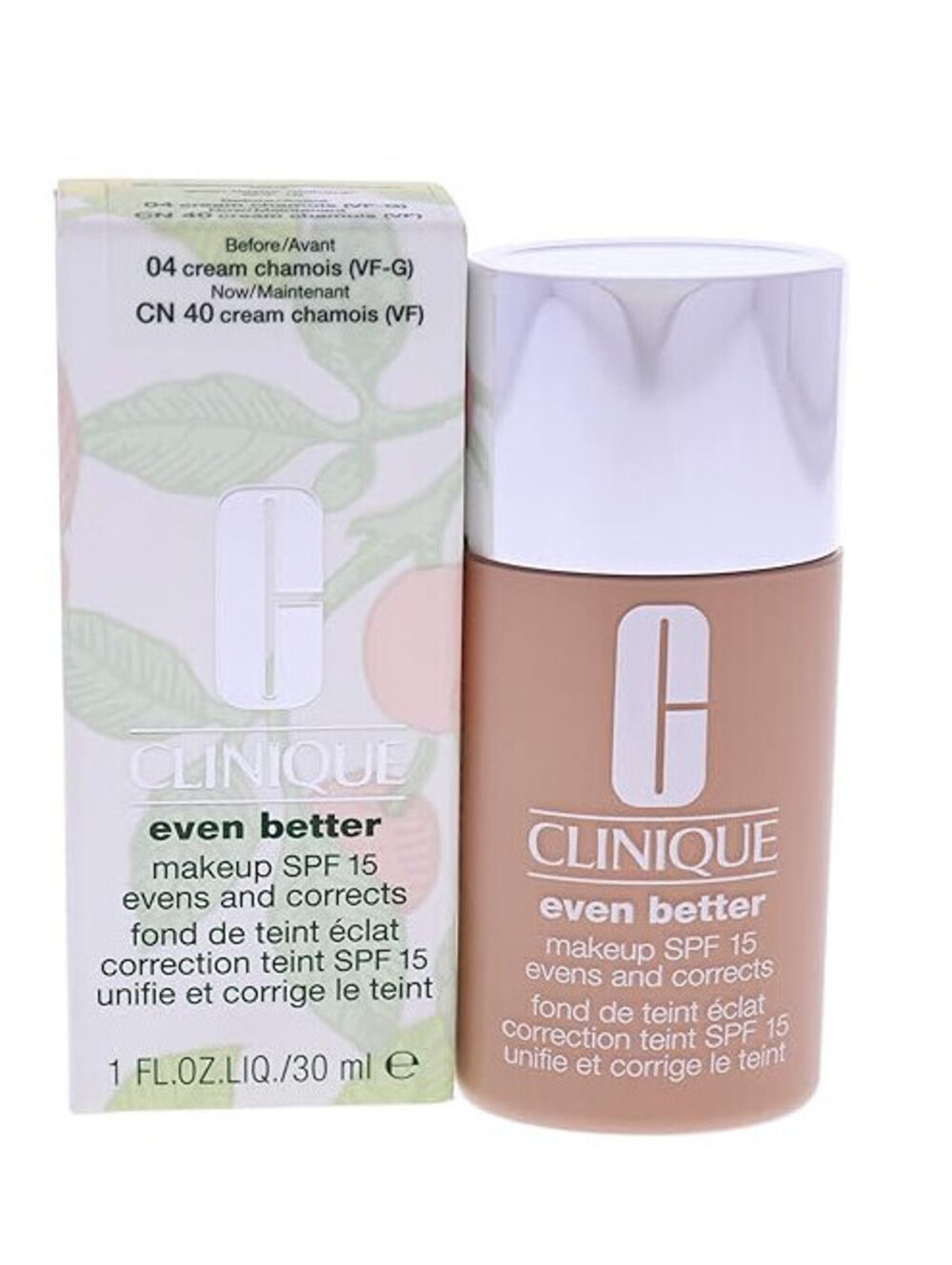 Clinique Even Better Makeup Foundation SPF 15 CN40 Cream Chamois (VF) 1oz